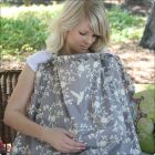 Hooter Hiders Ruffle Nursing Cover in Nest